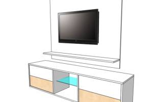 Как встроить телевизор в шкаф купе?