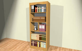 Как из книжных полок сделать шкаф?