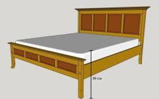 Какой высоты должен быть матрас на кровать?