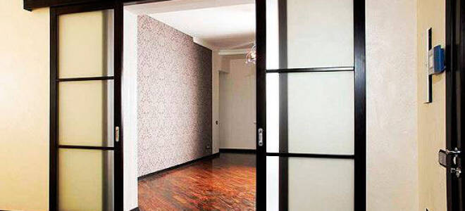 Как крепится раздвижная межкомнатная дверь?