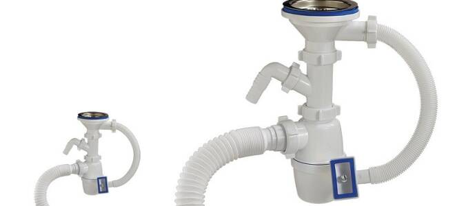 Как собрать сантехнический сифон для кухни?