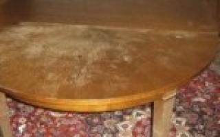 Как отреставрировать старый стол из дерева?