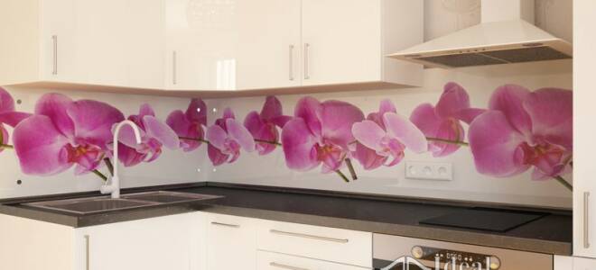 Как сделать стеклянный фартук для кухни?