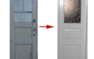 Как реставрировать шпонированную дверь?